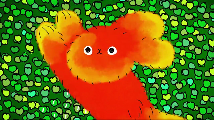 うさぎがはねた